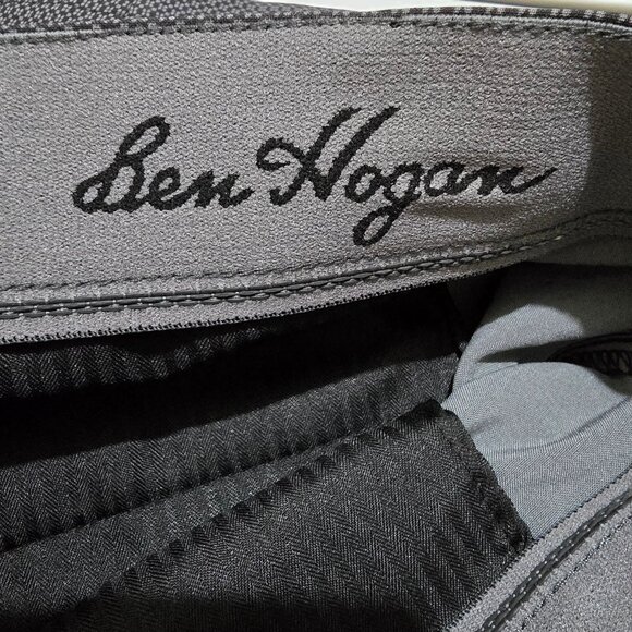 Ben Hogan Mens Golf Shorts Black Performance Active Waistband Pockets Flat Front - Picture 5 of 6